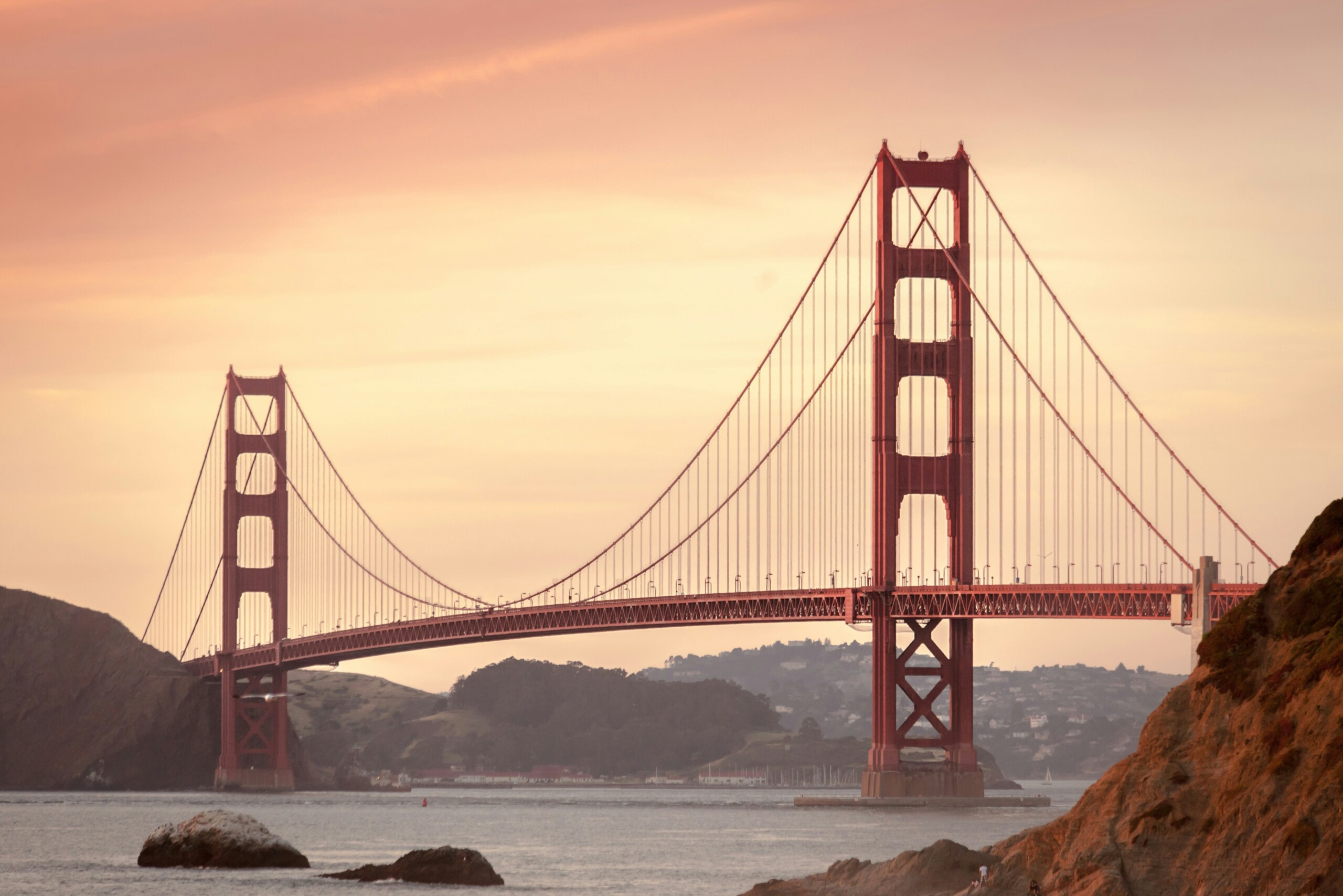 Golden Gate Bridge Drone Shot