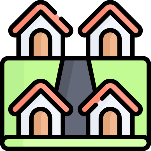 residential home flat icon drone mapping icon