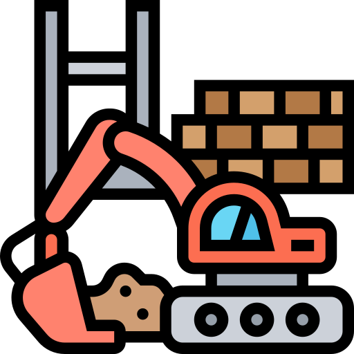 construction site flat icon construction site flat icon