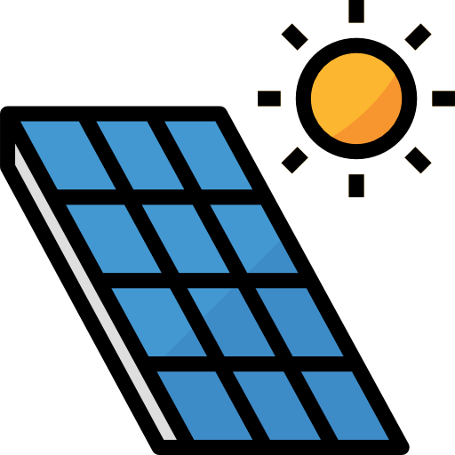 solar panels flat icon solar flat icon