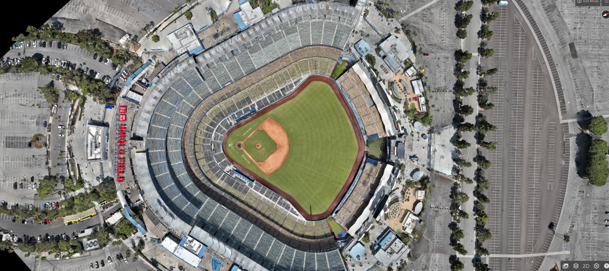 Dodger-Stadium-Overview 3D model Venice Corridor